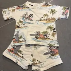 ZARA ミッキー サーフィン柄 Tシャツ・ショートパンツセット 86センチ