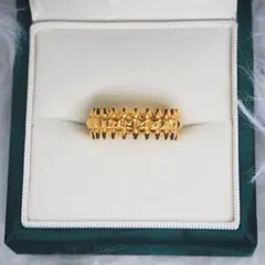 【新品未使用】リング ゴールド イエローゴールド スタッズリング 18K