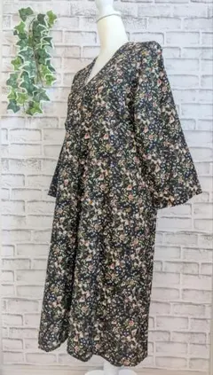 【Cutie Blonde】レディース　ロングカーディガン　L　花柄　薄手