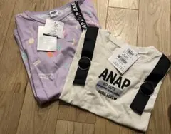ANAP kids新品Tシャツチュニック2枚セット