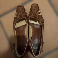 パンプス ブラウン 日本製 パンプス　靴