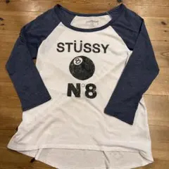 STUSSY（ステューシー）グラフィック「8ボール」ラグラン七分袖T USA製