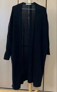 [中古]AMERICAN HOLIC 長袖 ロングカーディガン ブラック Mのサムネイル