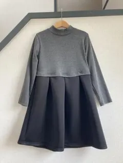 ワンピース　女の子　130センチ　バイカラー　卒業式　入学式　七五三