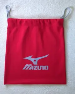 未使用【MIZUNO】 巾着袋 レッド スポーツ用
