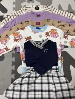 80cm 女の子　トップストレーナーまとめて