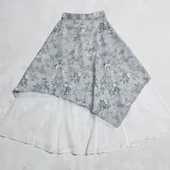 【rienda】リエンダ　レイヤードアシメヘムJ/W フレアスカート　花柄のサムネイル