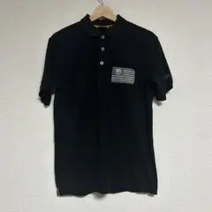AVIREX アビレックス 半袖ポロシャツ 半袖 Tシャツ ブラック 黒 L