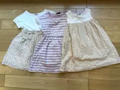 BeBe 110 ワンピース 3点セット まとめ売り 春夏 普段着 お着替え