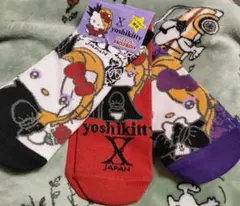 yoshikitty キャラクターソックス 3足セット 23-25cm