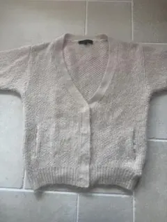 ＊マーキュリーデュオ＊ニットカーディガン　シャギー　アイボリー