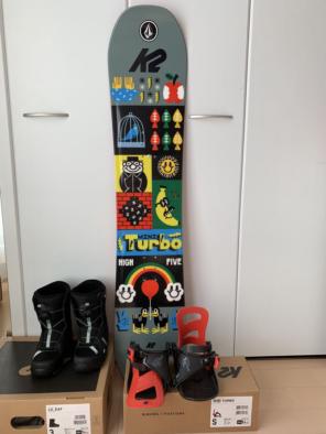 K2 MINI TURBO キッズスノーボード3点セット 130cm
