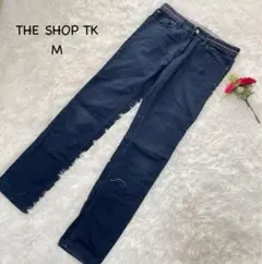 ザショップティーケー【M】ダークブルー スキニパンツ　ストレッチ抜群　コットンのサムネイル