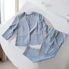 ナチュラルビューティベーシック セットアップ スーツ ブルー