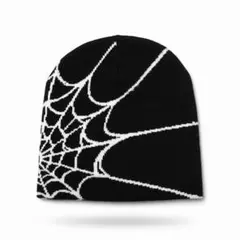 スパイダーネットデザイン ニット帽