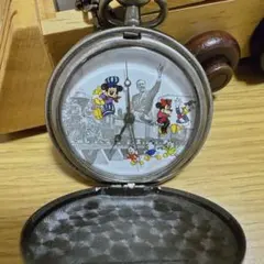 ウォルトディズニー　懐中時計　レトロ　レア　ディズニー　ミッキー　ミニー　汽車
