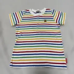 ミキハウス ストライプ Tシャツ 100cm