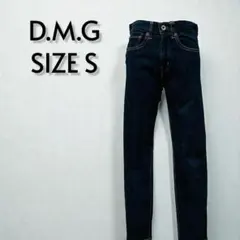 D.M.G ドミンゴ スリムストレートデニムパンツ 濃紺 サイズS【442】