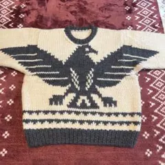 カウチンセーター　サンダーバード柄　サイズXL相当