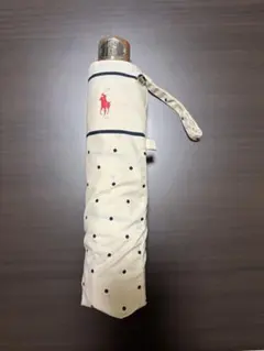 新品未使用　POLOラルフローレン 折りたたみ傘 雨傘 ドット柄 ホースロゴのサムネイル