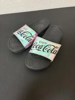 ★コカコーラ シャワーサンダル Mサイズ オーロラ ホログラム ロゴ スライドのサムネイル