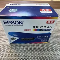 EPSON 純正インクカートリッジ IB07CL4B 大容量 4色パック - メルカリ
