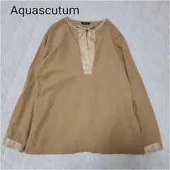 美品✨ Aquascutum 襯衫 米色 領結 寬鬆 M