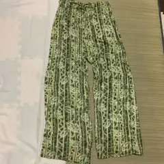 プリント柄 ワイド・パンツ　/レディース