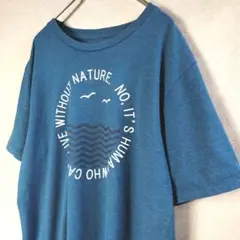 ゼロステイン ブルー Tシャツ L