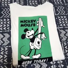 ＊ミッキーマウス 長袖Tシャツ アイボリー＊