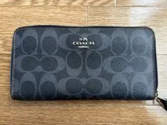 COACH 長財布 ネイビー レッド