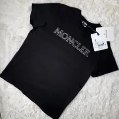 美品✨ MONCLER モンクレール Tシャツ ブラック ロゴ タグ付き Lのサムネイル