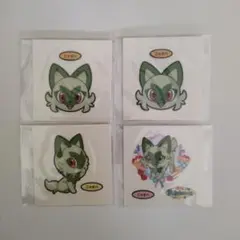 ポケモンデコキャラシール　ニャオハ【208・209・210弾】4枚セット