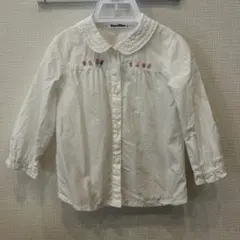 ファミリア★白★ブラウス★長袖★90サイズ