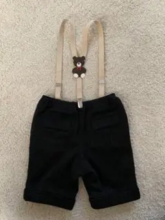 くまさんサスペンダー付きズボン　100