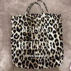 MAISON DE REEFUR ヒョウ柄トートバッグ