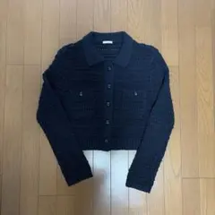 【GU】カーディガン S NAVY