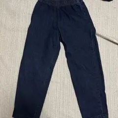 ウエストゴム ダークブルーデニムパンツ