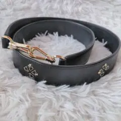 ふ*け様 Kate Spade ブラックレザーショルダーストラップ