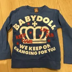 BABYDOLL トレーナー 130cm 青