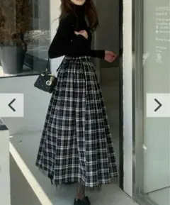 バースデーバッシュREVERSIBLE CHECK SKIRT