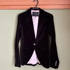 UNTITLED 黒 ベルベットジャケット　中古品