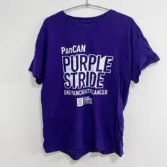 ギルダン Tシャツ 丸首 半袖 ロゴ M 紫 綿 デイリー