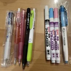 ボールペンマイネーム布用フリクションマーカーまとめ売り9本