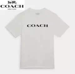 COACH フロントロゴプリント クルーネック 半袖Tシャツ カットソー Mのサムネイル