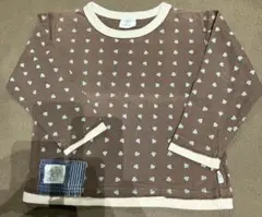 長袖カットソー　Tシャツ　クローバープリント　100cm 綿　100%