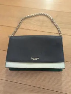 kate spade ショルダーバッグ ネイビー/アイボリー/グリーン