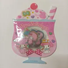 マイメロディ　マイスウィートピアノ ステッカーセット　フレーク シール　クリア