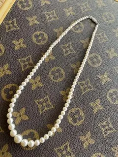 真珠　パールネックレス　silver刻印金具