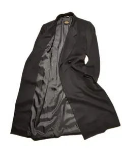 C442★カシミヤコート 女性用 M (大きいサイズ13 XL 42)イタリー製